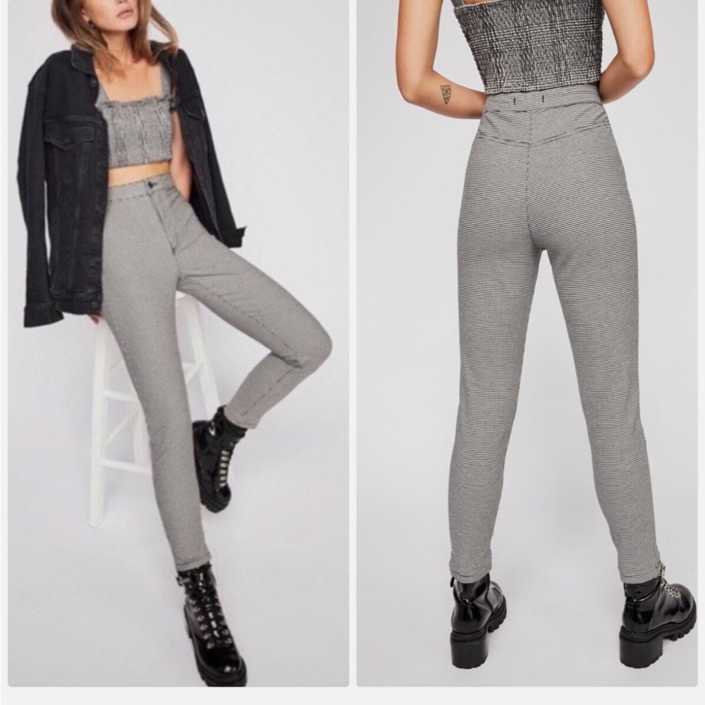 We the free houndstooth printed pants